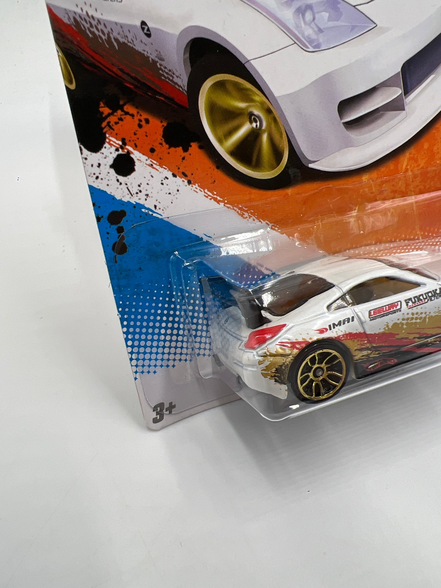 2011 Hot Wheels Nightburnerz #112 Nissan 350Z White