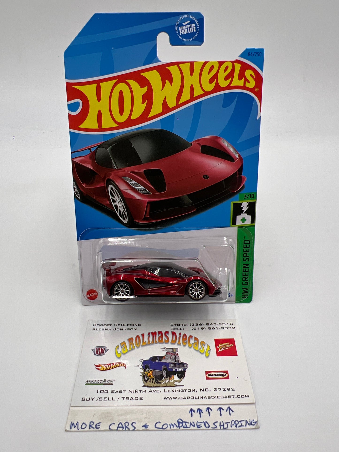 2023 Hot Wheels Super Treasure Hunt #84 Lotus Evija Red W/Protector