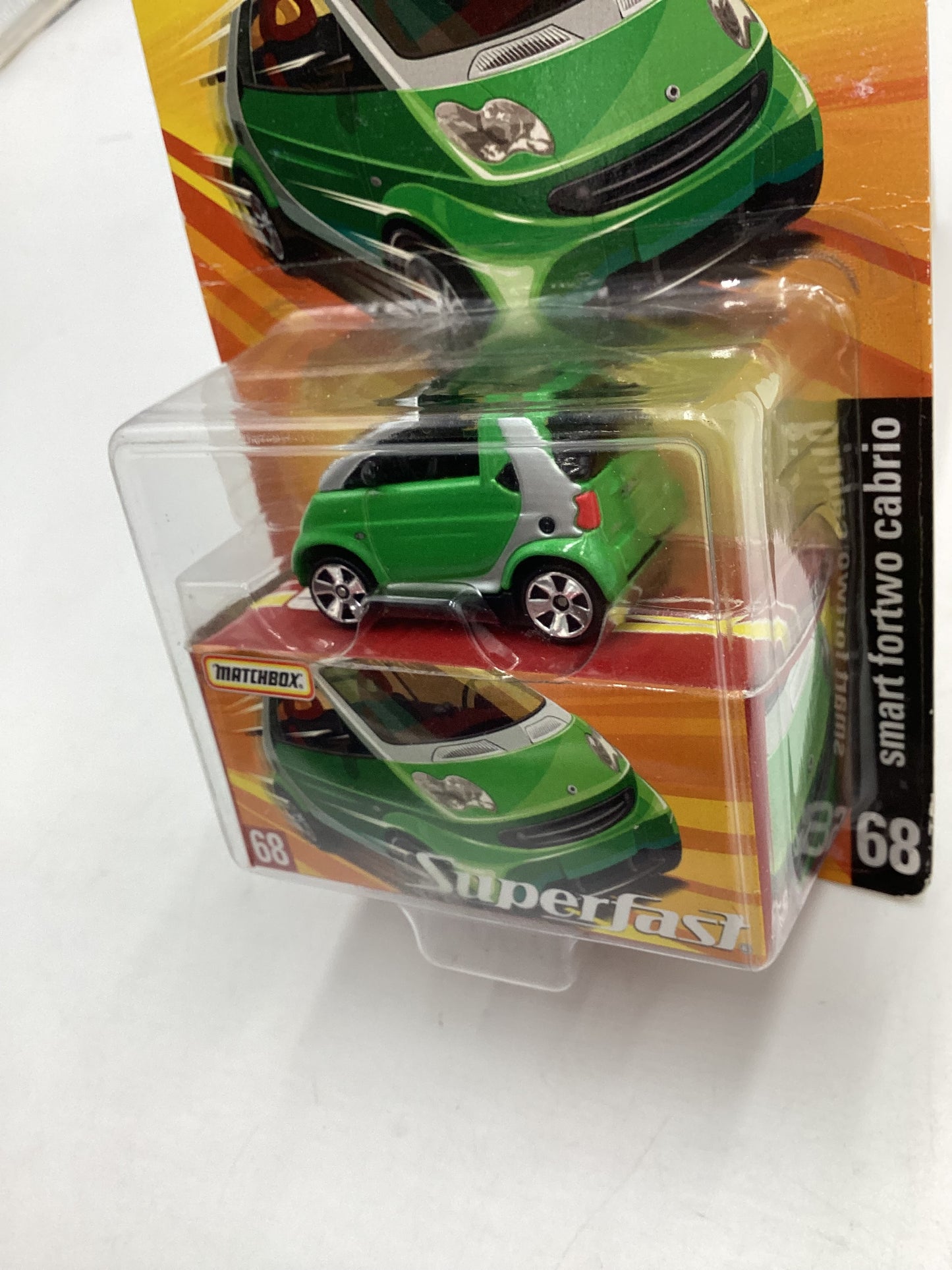 Matchbox Superfast #68 2005 Smart Fortwo Cabrio green 169B