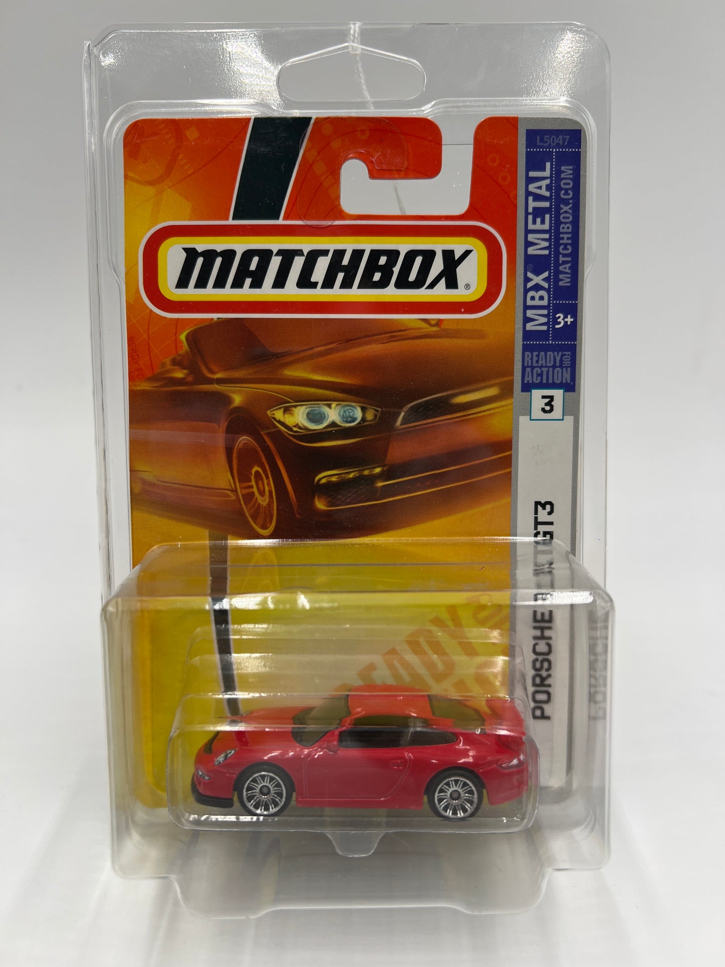 Matchbox MBX Metal #3 Porsche 911 GT3 Red W/Protector