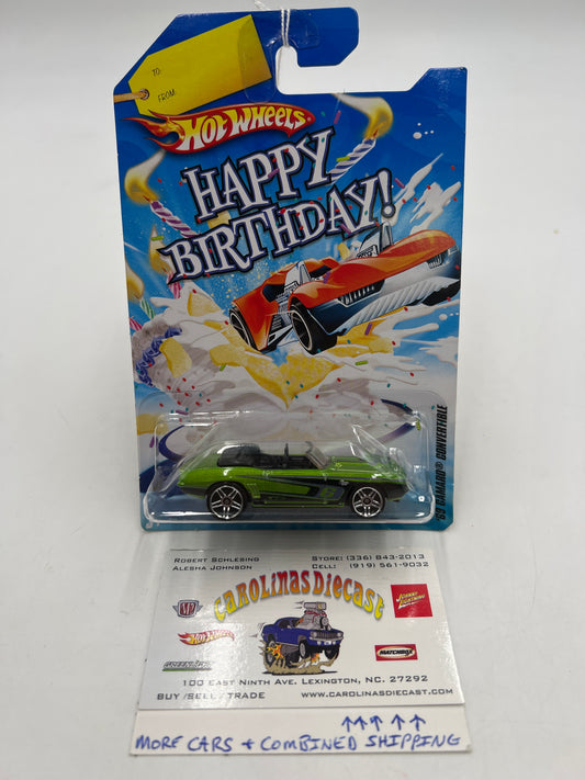 2010 Hot Wheels Happy Birthday 69 Camaro Convertible *Small Back Corner Vein* 158H