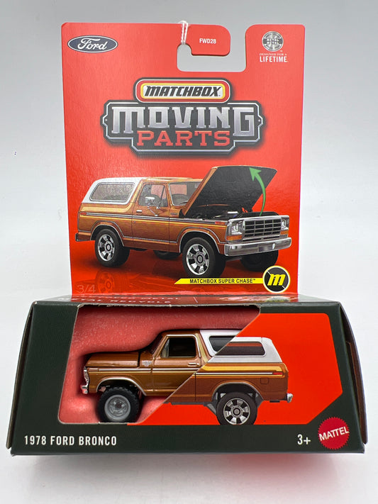 2026 Matchbox Moving Parts SUPER CHASE #3 1978 Ford Bronco Orange