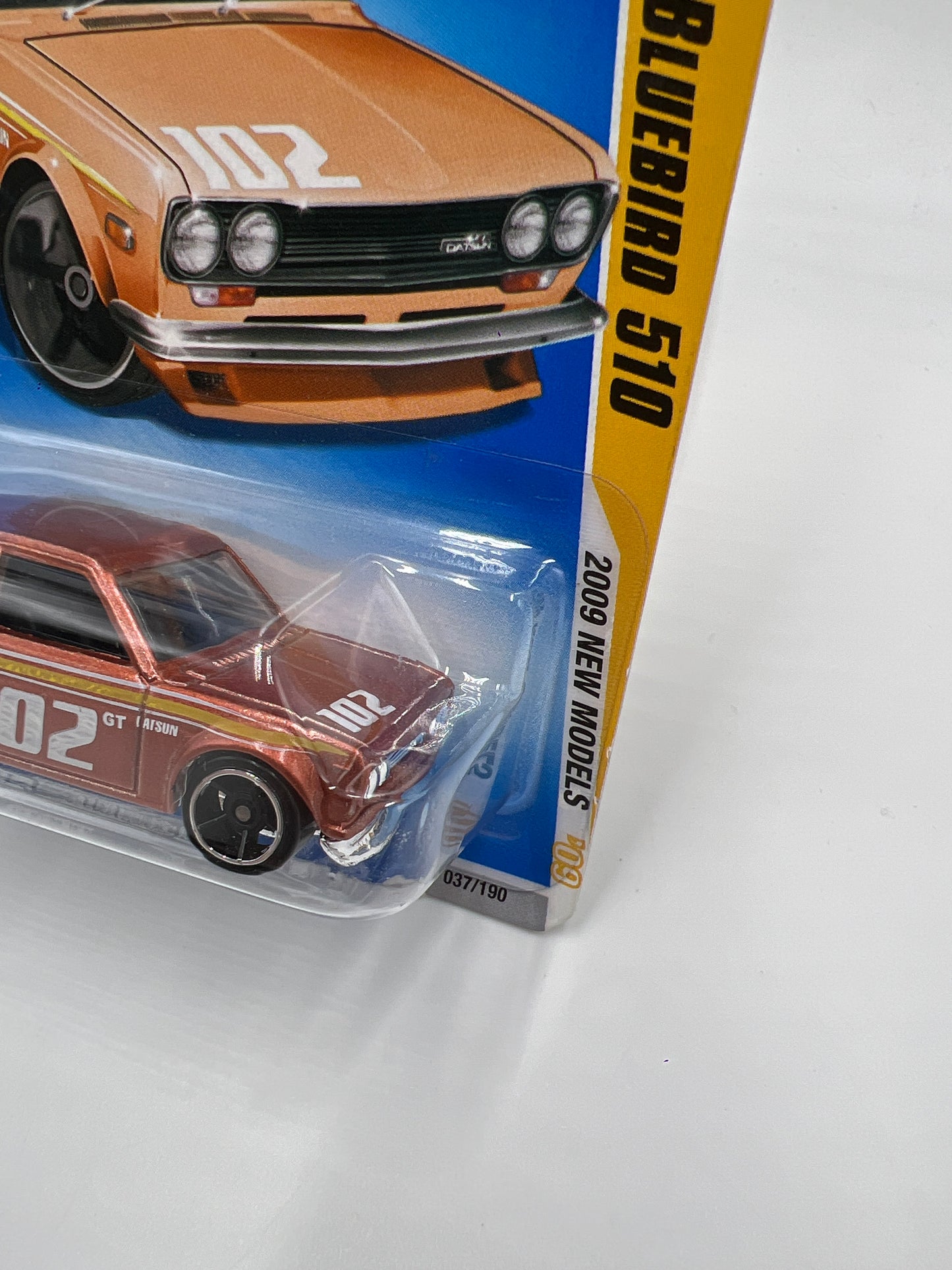 2009 Hot Wheels New Models #37 Datsun Bluebird 510 Copper W/Protector SR