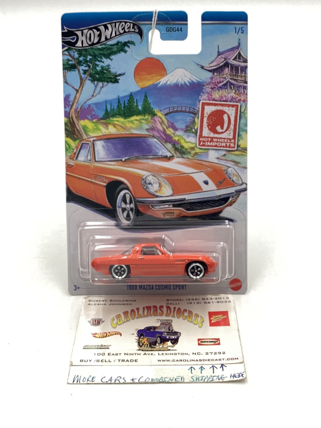 Hot wheels J-Imports 1968 Mazda Cosmo Sport Walmart exclusive 1/5 KK5