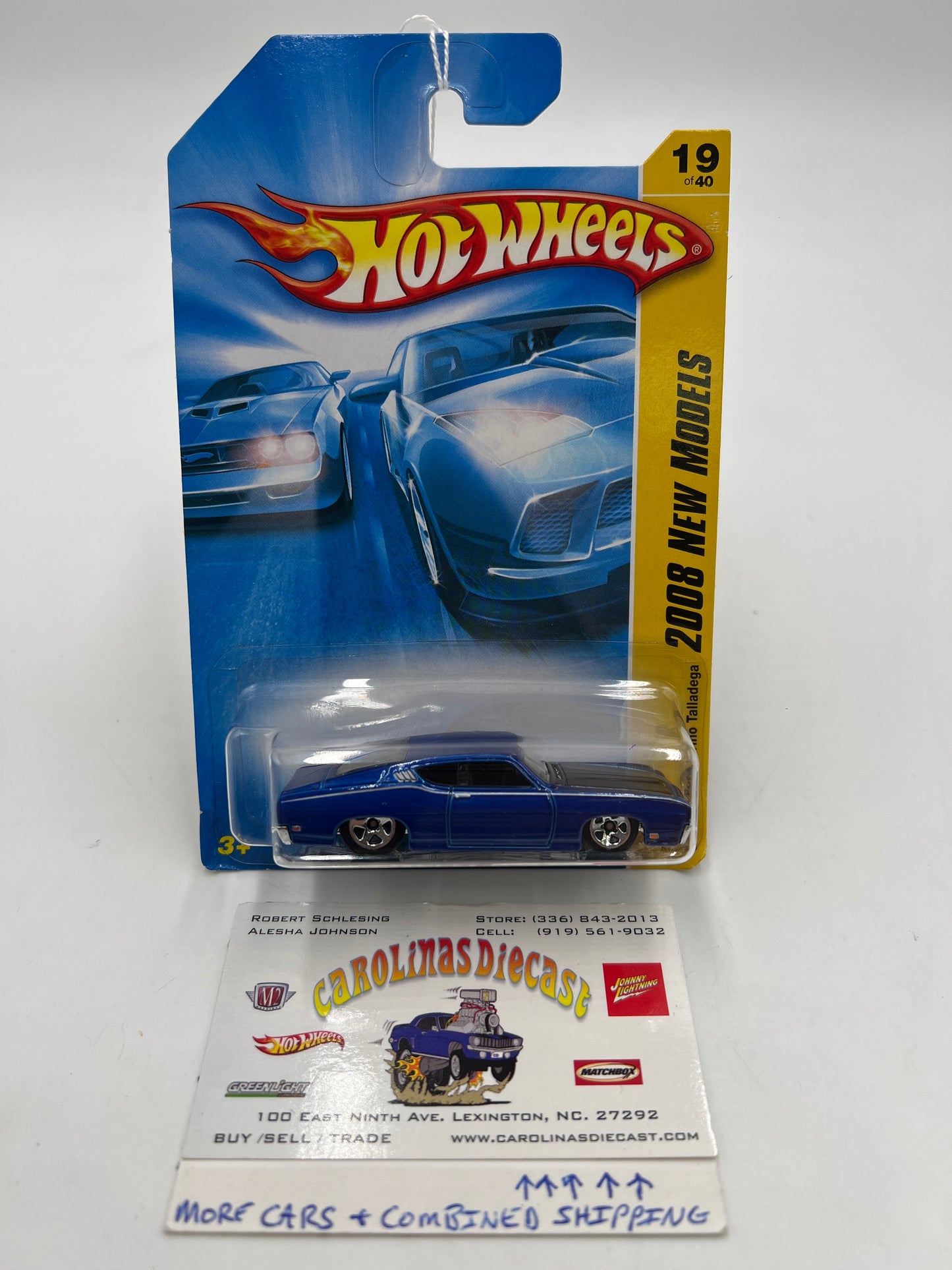 2008 Hot Wheels New Models #19 69 Ford Torino Talladega Blue 31C