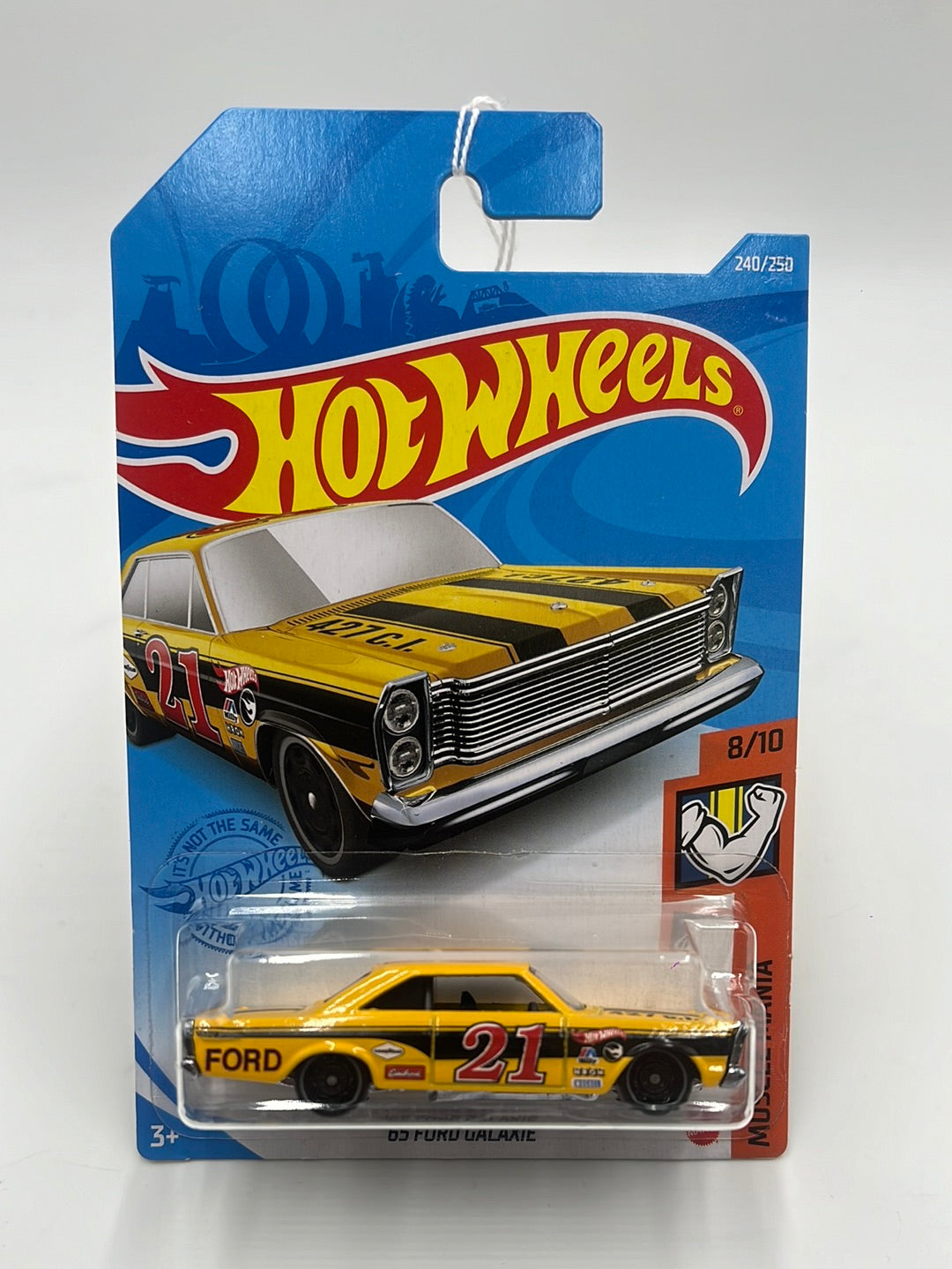 Hot Wheels 2021 Treasure Hunt 65 Ford Galaxie #240 277F (Bad Card) see last picture