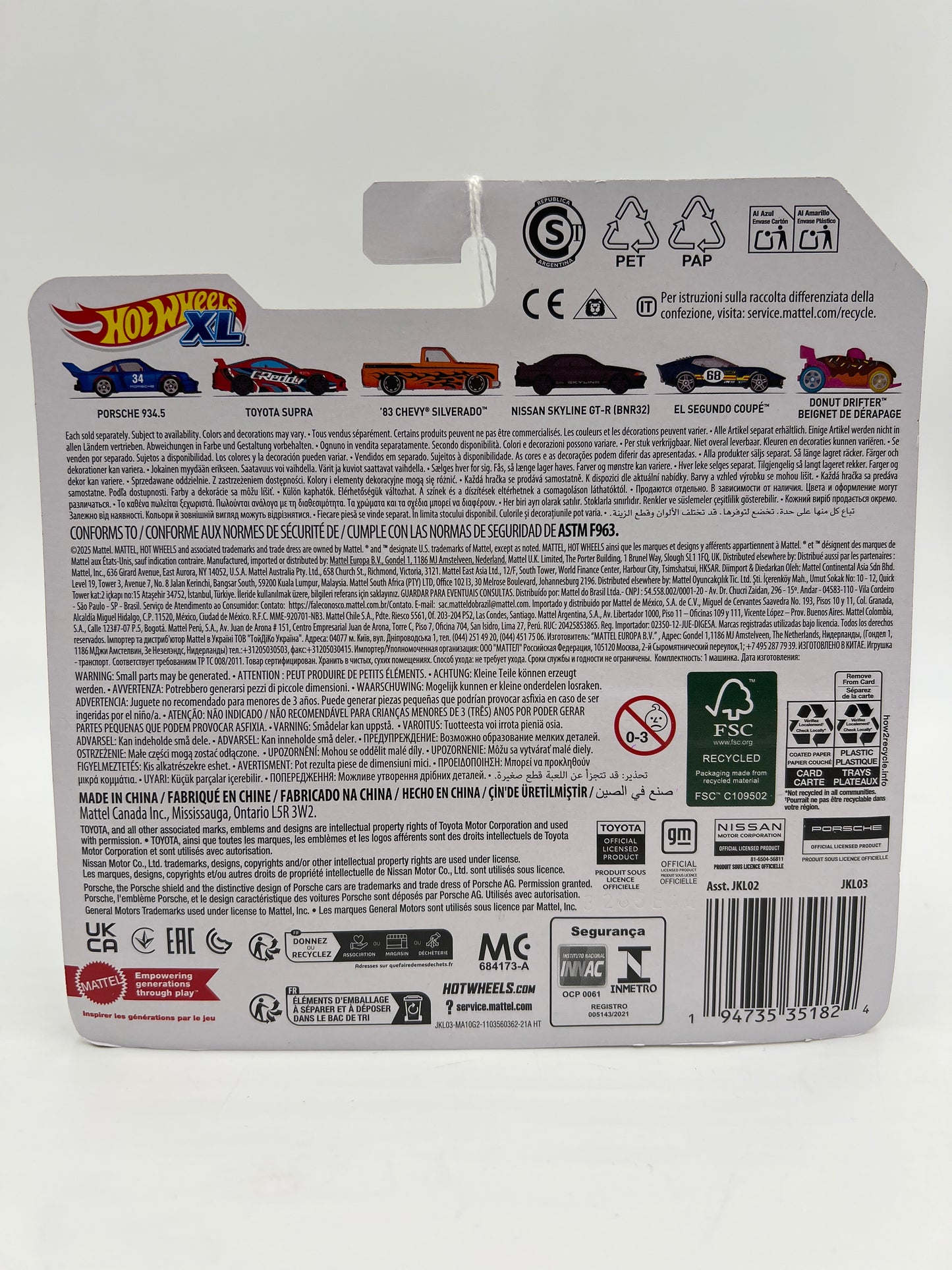 2026 Hot Wheels XL #4 Nissan Skyline GT-R BNR32 Gray