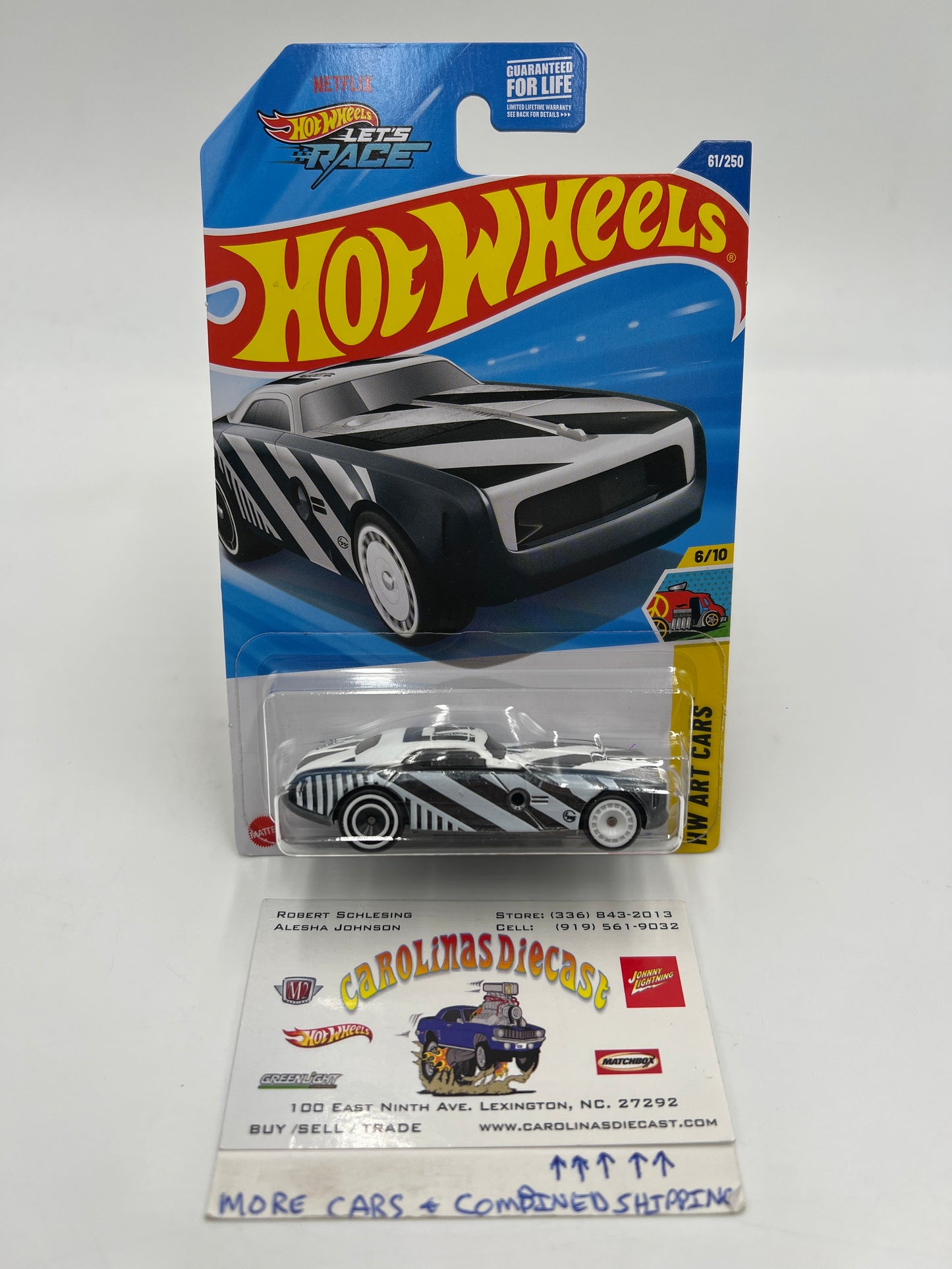 2025 Hot Wheels C Case Super Treasure Hunt #61 Hi-Roller II Black/White W/Protector #4