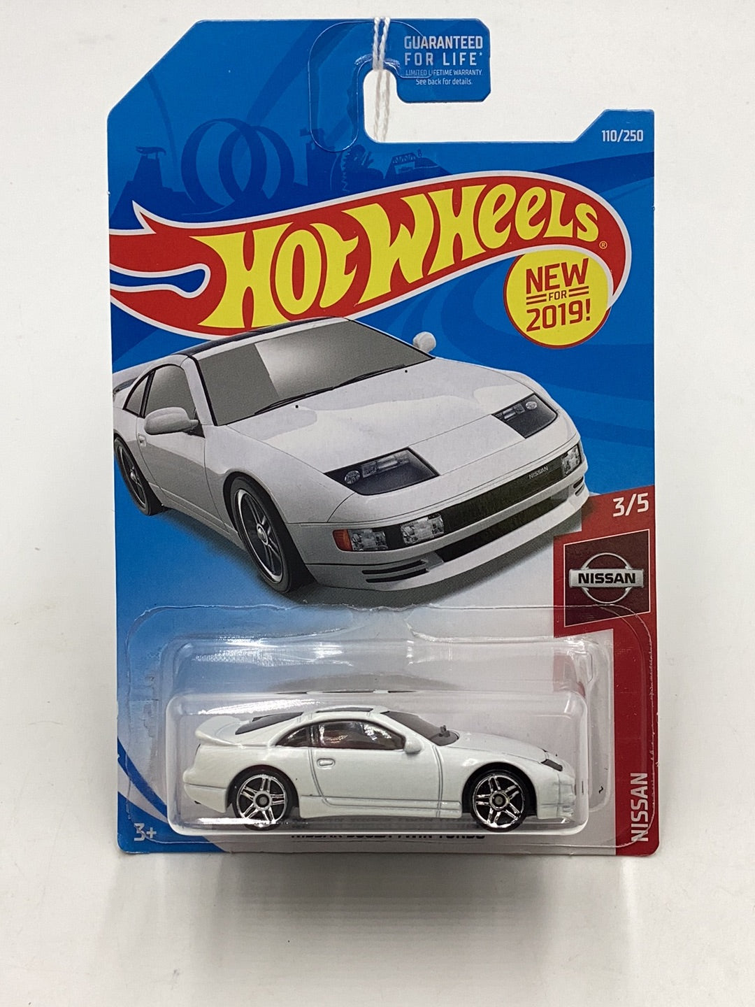 2019 Hot wheels #110 Nissan 300ZX Twin Turbo white bad card see last pic 81F