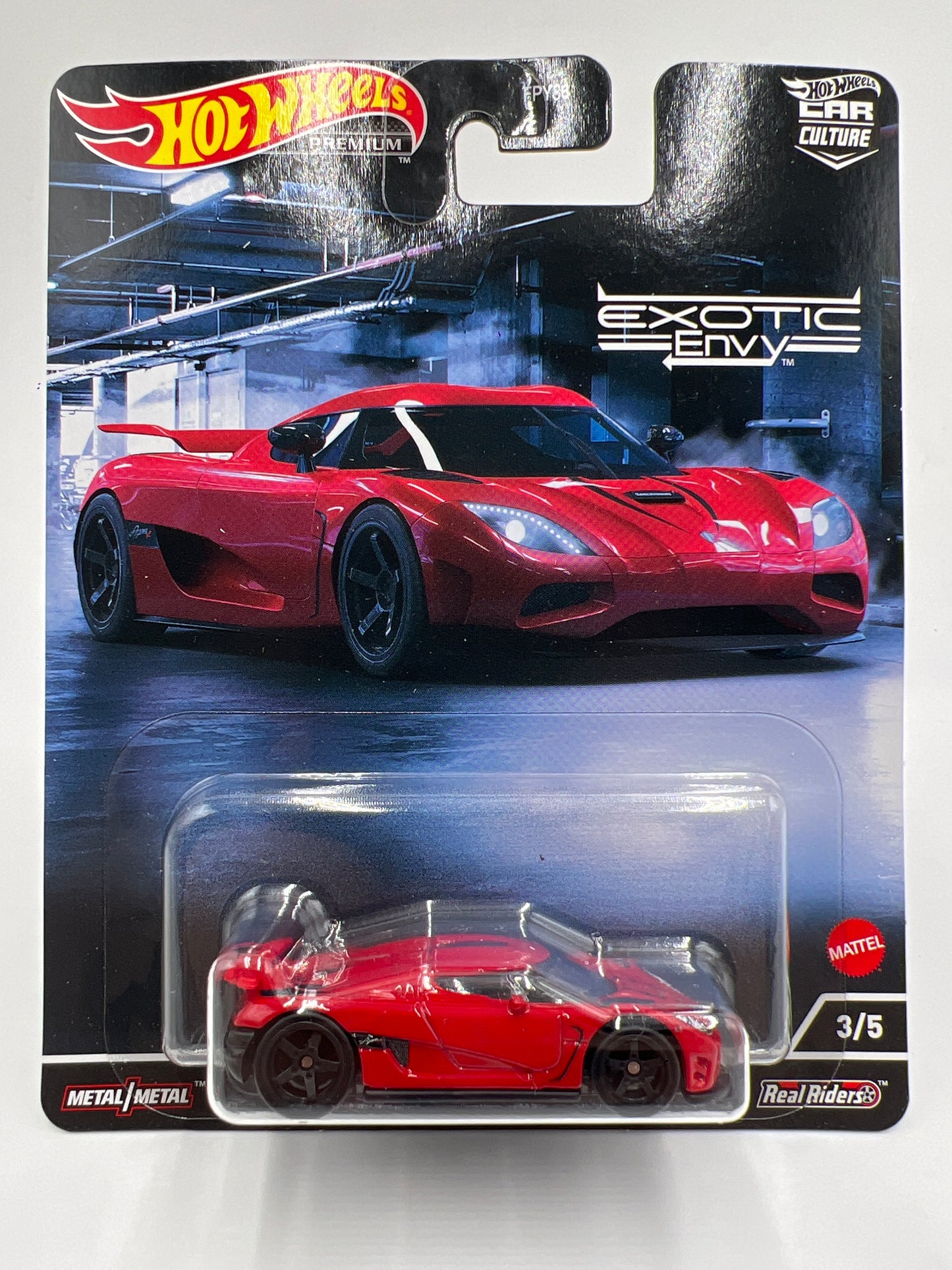 Hot Wheels Premium Exotic Envy #3 Koenigsegg Agera R Red 245B