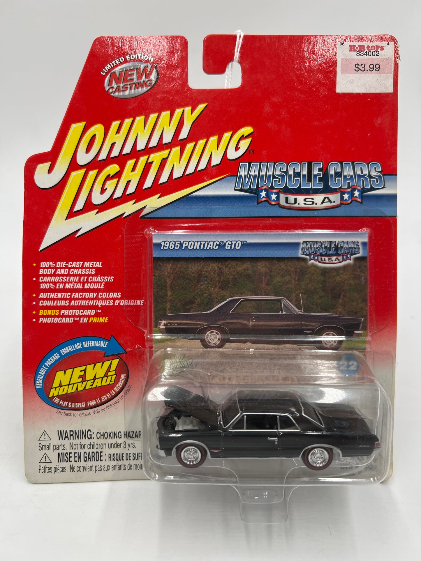 Johnny Lightning Muscle Cars USA #22 1965 Pontiac GTO Black