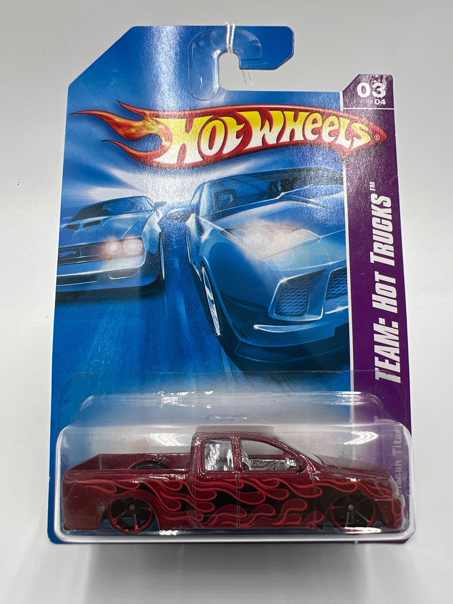 2008 Hot Wheels Team Hot Trucks #139 Nissan Titan Red 82C