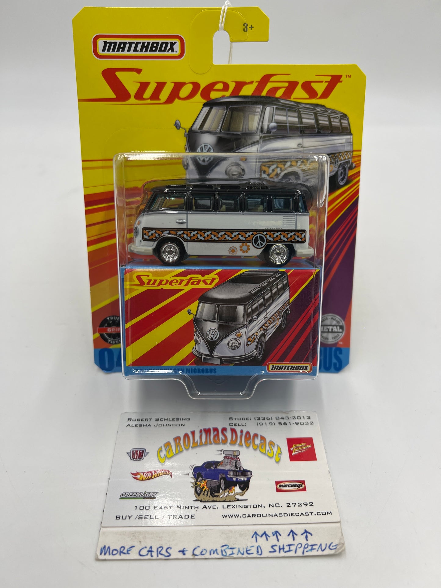 Matchbox Superfast #04 59 Volkswagen Microbus White/Black 169G