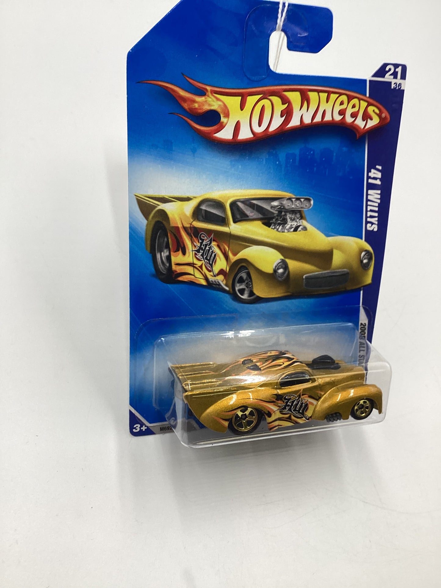 2008 Hot Wheels All Stars #61 41 Willy’s Gold