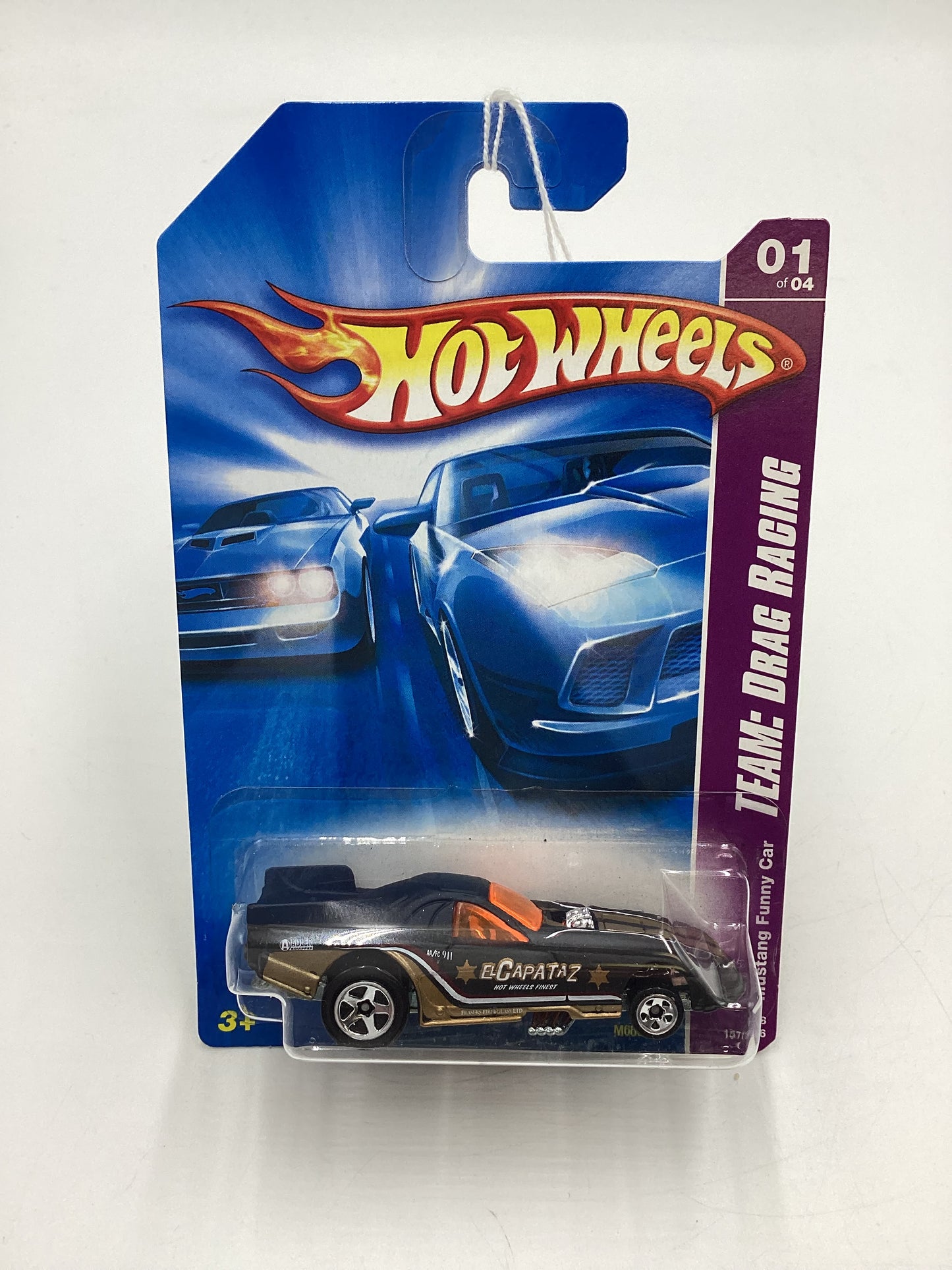 2008 Hot Wheels HW Team: Drag Racing #157 Mustang Funny Car Matte Black 35F
