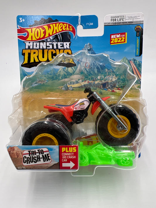 2022 Hot Wheels Monster Trucks Crash Legends #60 Tri To Crush Me 132F