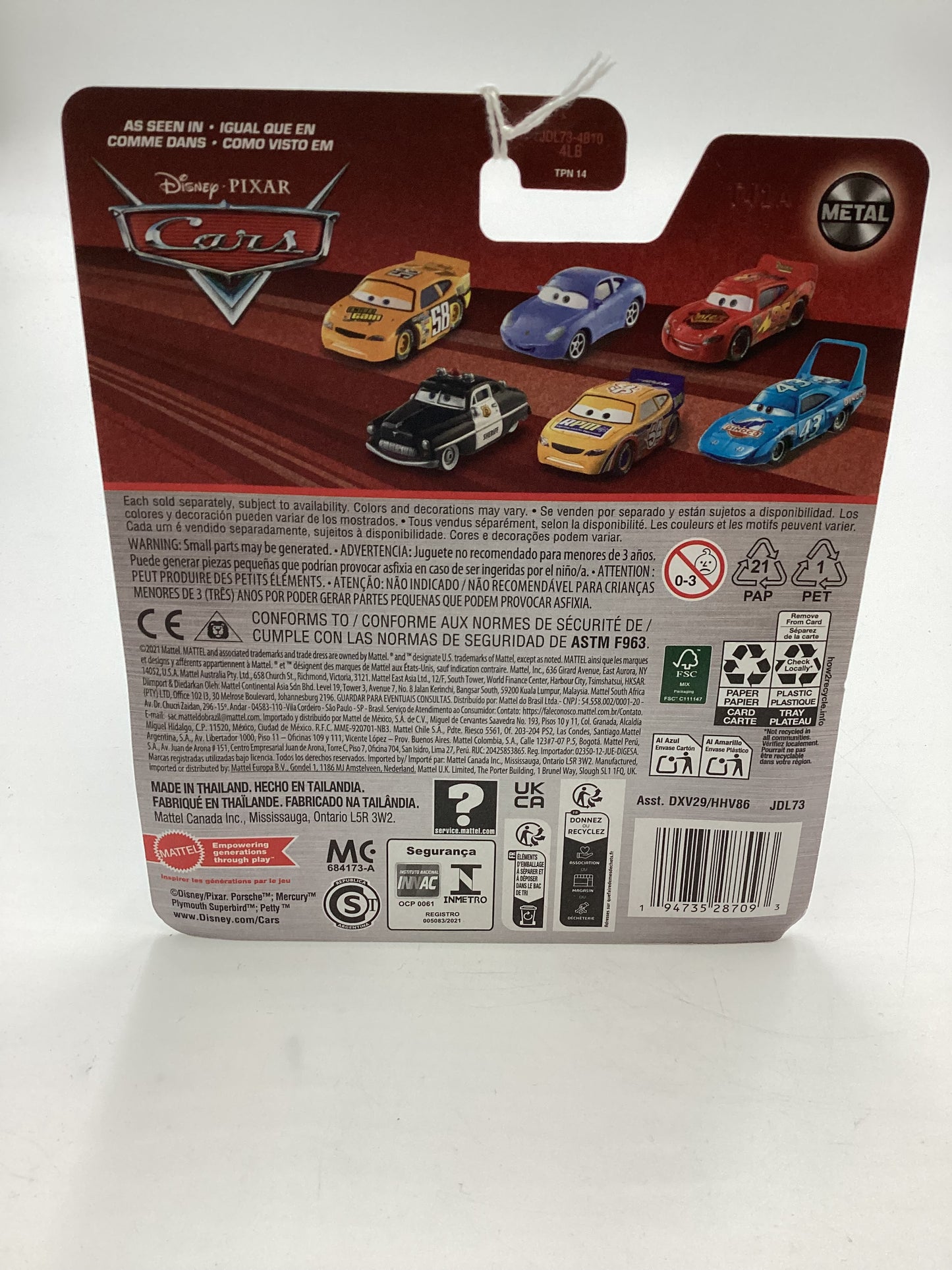 2024 Pixar Cars Ernie Gearson #93 Spare Mint 137G