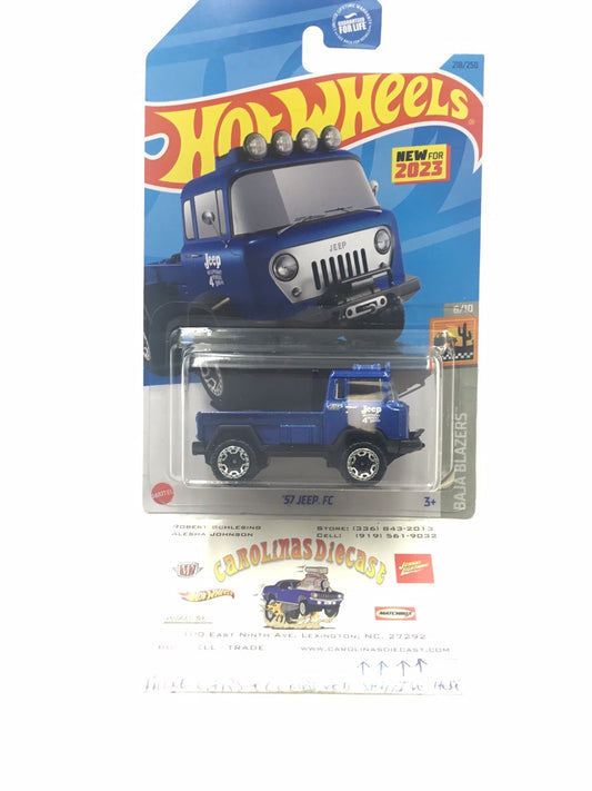 2023 hot wheels P case #218 57 Jeep FC T6