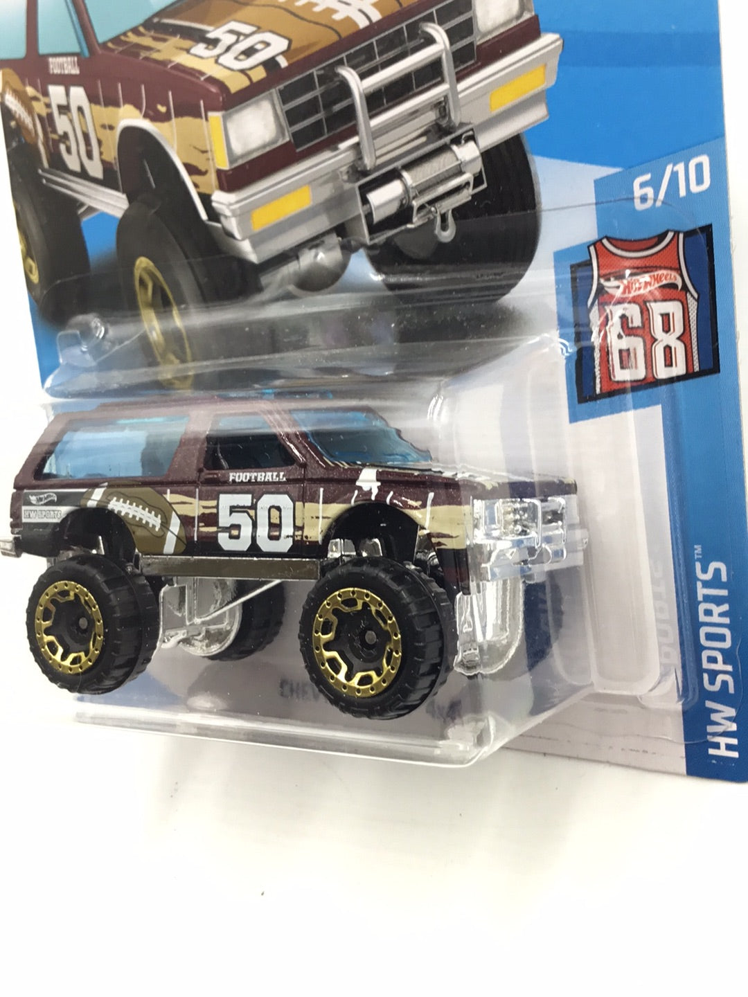 2018 Hot Wheels #6 Chevy Blazer 4x4 Brown Kmart Exclusive 151A