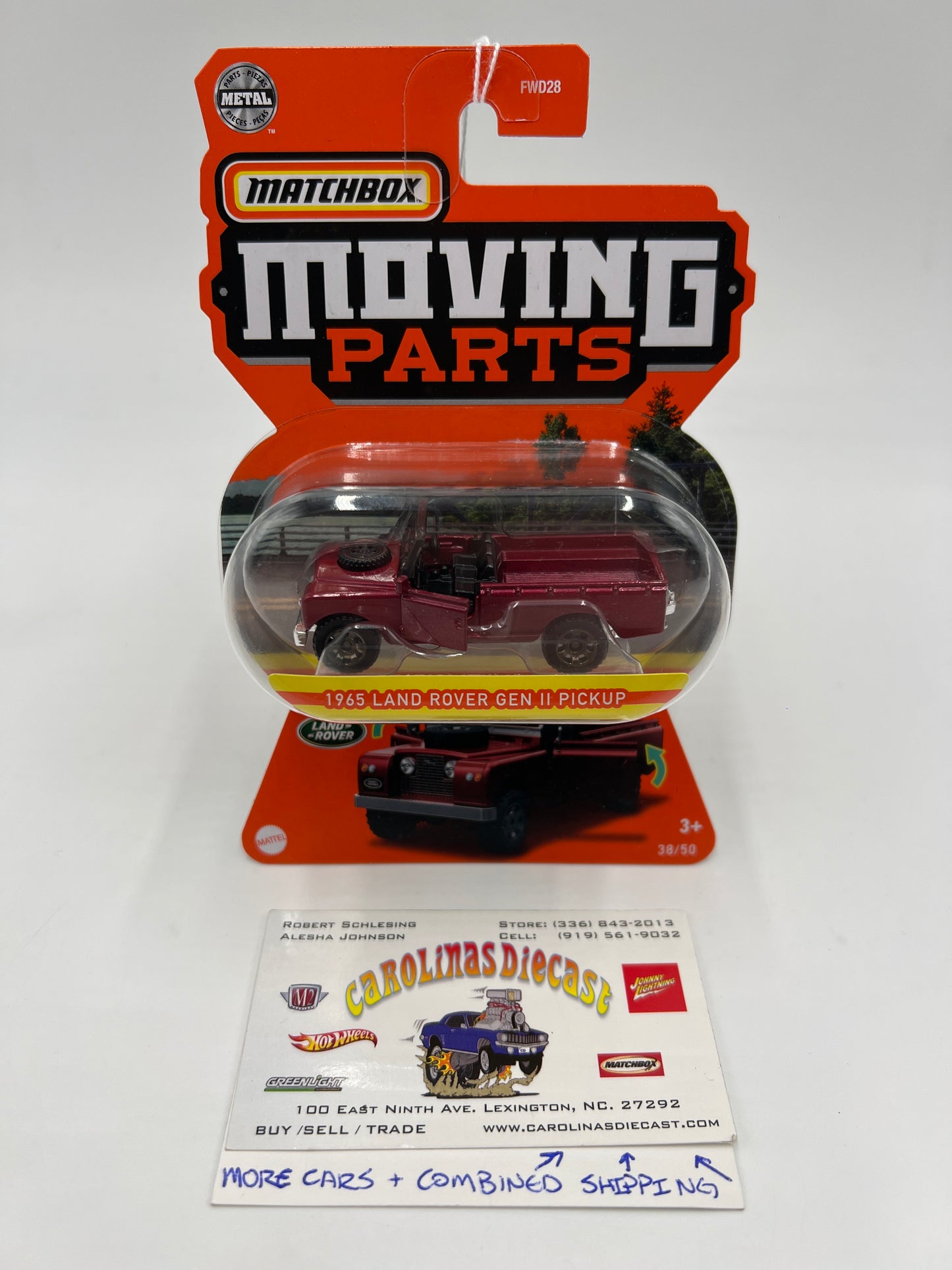 Matchbox Moving Parts #38 1965 Land Rover Gen II Pickup Red 162C