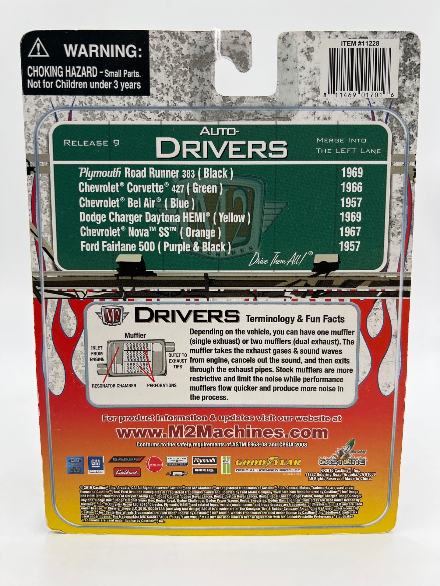 M2 Machine Auto-Drivers 1957 Ford Fairlane 500 Purple/Black 10-30 188K