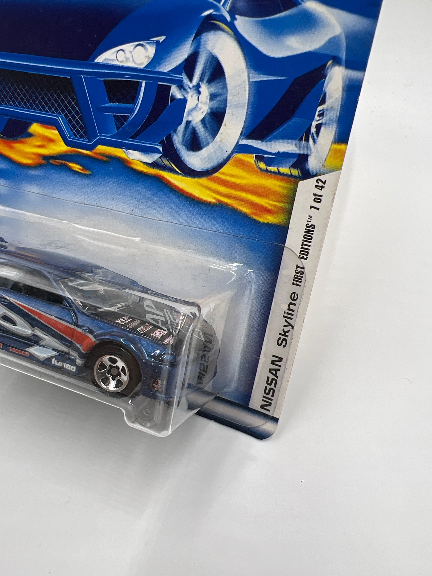 2002 Hot Wheels First Editions #19 Nissan Skyline Blue W/5 Spoke Wheels SR