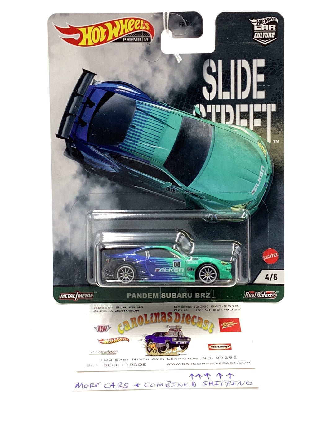 Hot wheels Slide Street 4/5 Pandem Subaru BRZ 244J