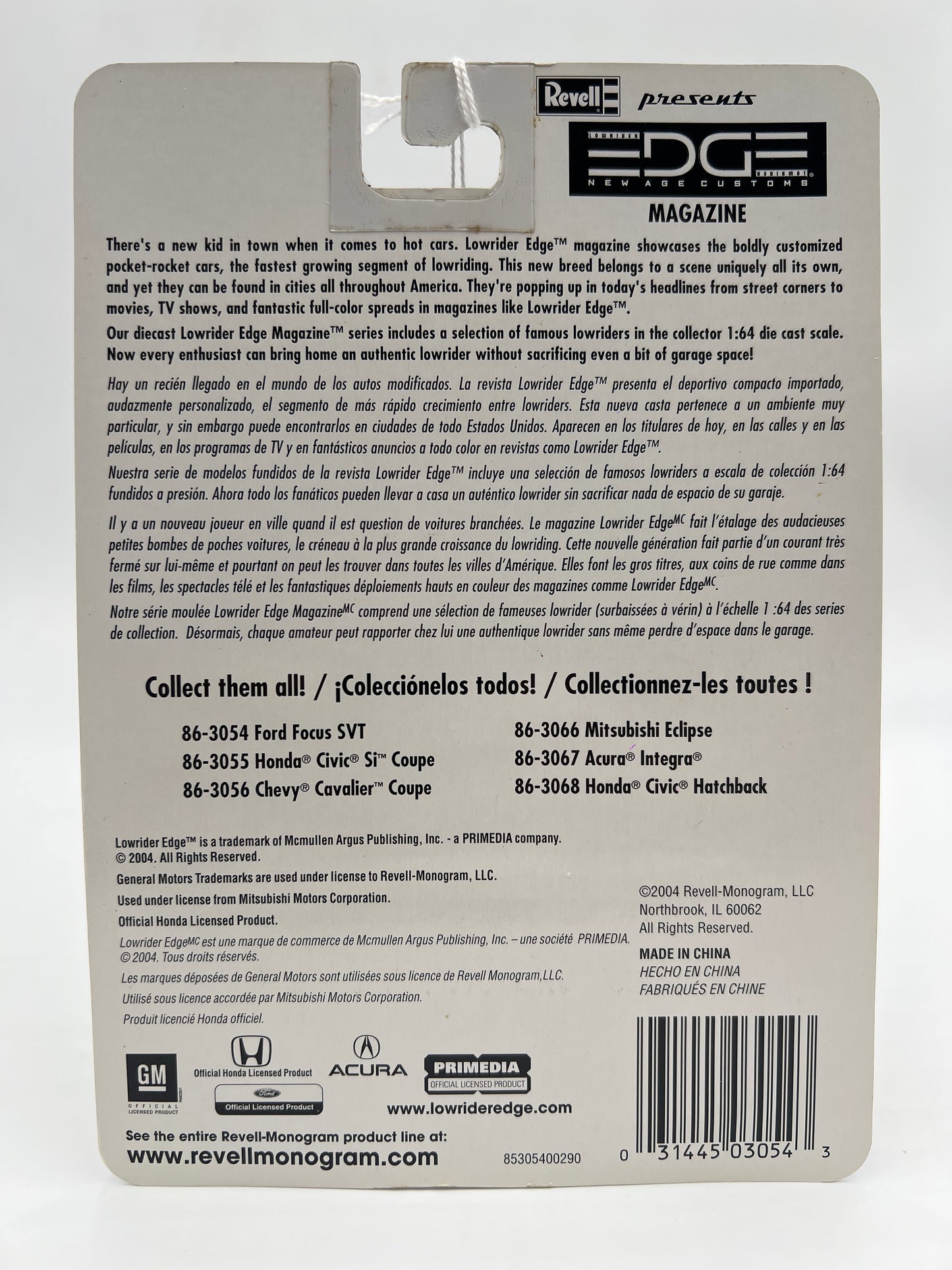 Revell Lowrider Edge Magazine New Age Customs #125 Ford Focus SVT Orange