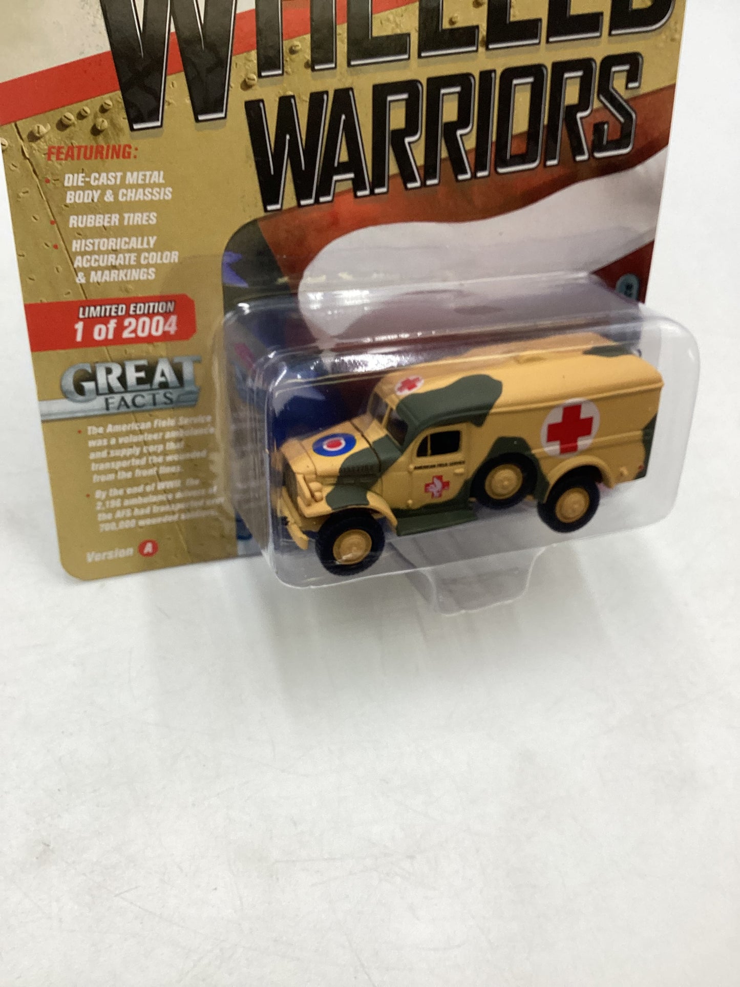 Johnny Lightning Wheeled Warriors WWII Dodge WC54 Ambulance 219B