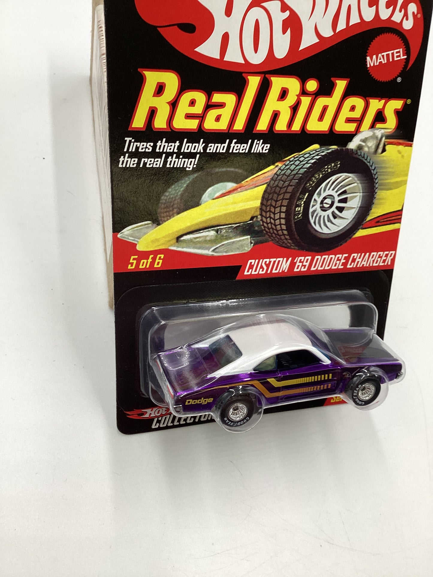 Hot Wheels Real Riders RLC #6559/7500 Series 7 5/6 Custom 69 Dodge Charger W/Protector