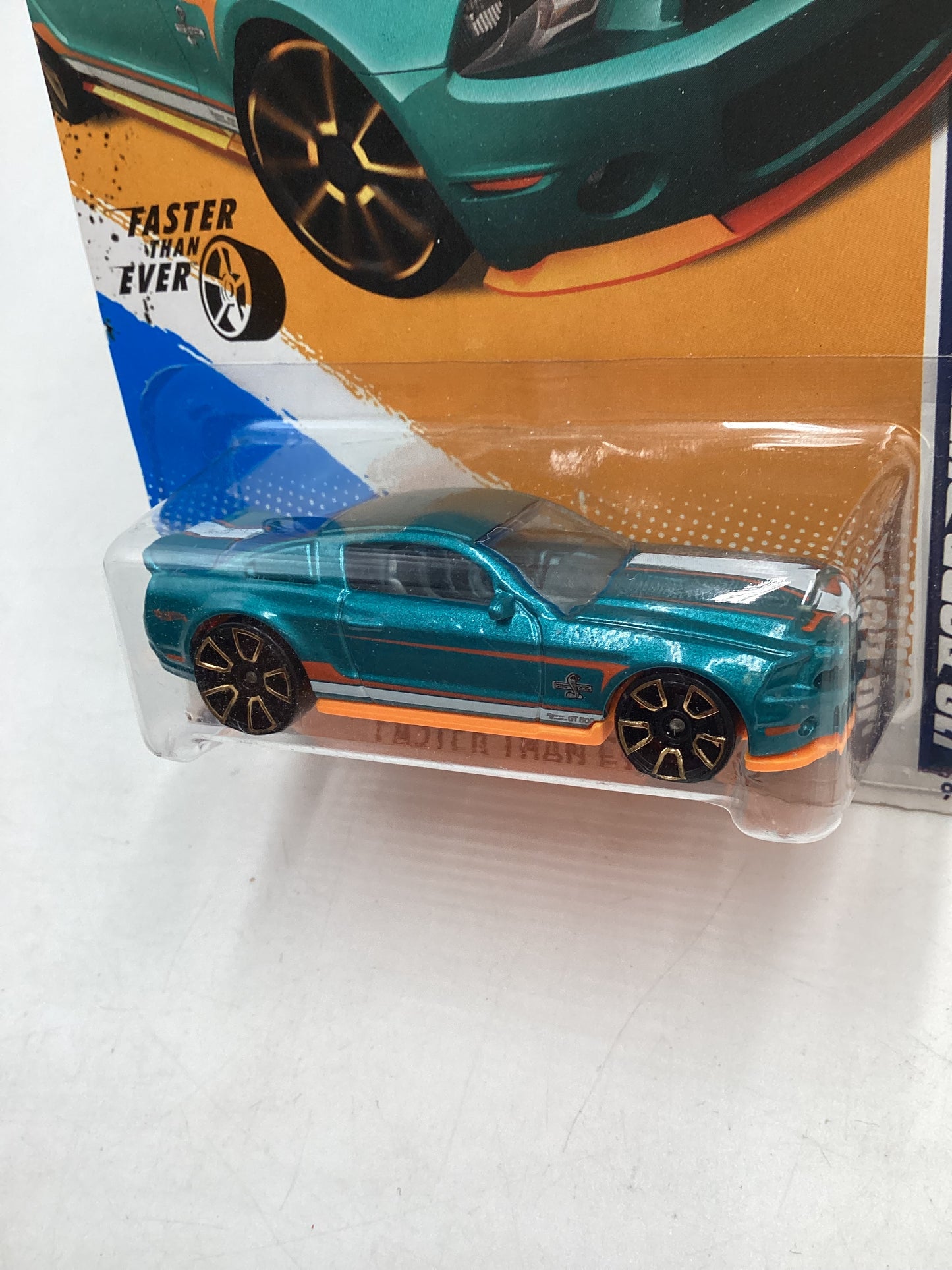 2012 Hot Wheels #95 10 Ford Shelby GT-500 Super Snake Teal 25D