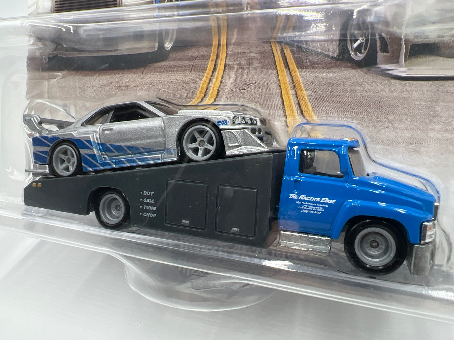 Hot Wheels Team Transport Fast & Furious LB-ER34 Super Silhouette Nissan Skyline & Carry On W/Protector