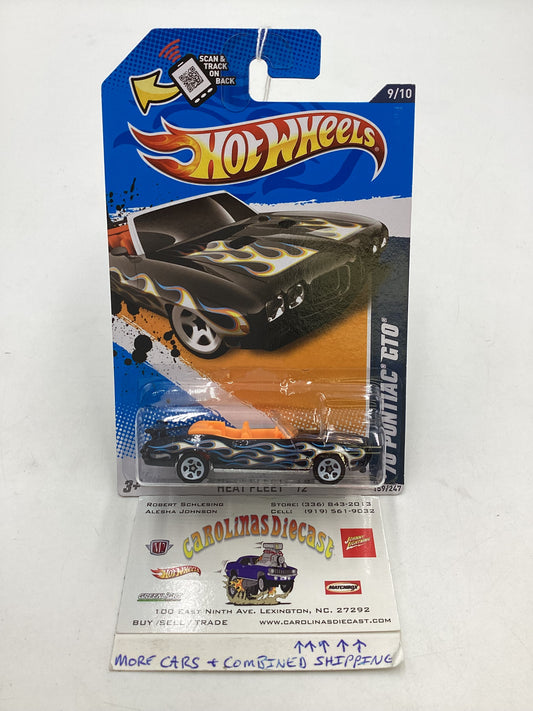 2012 HW Heat Fleet #159 70 Pontiac GTO Black 59G