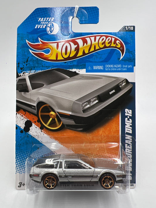 2011 Hot Wheels Faster Than Ever #141 81 Delorean DMC-12 Silver FTE