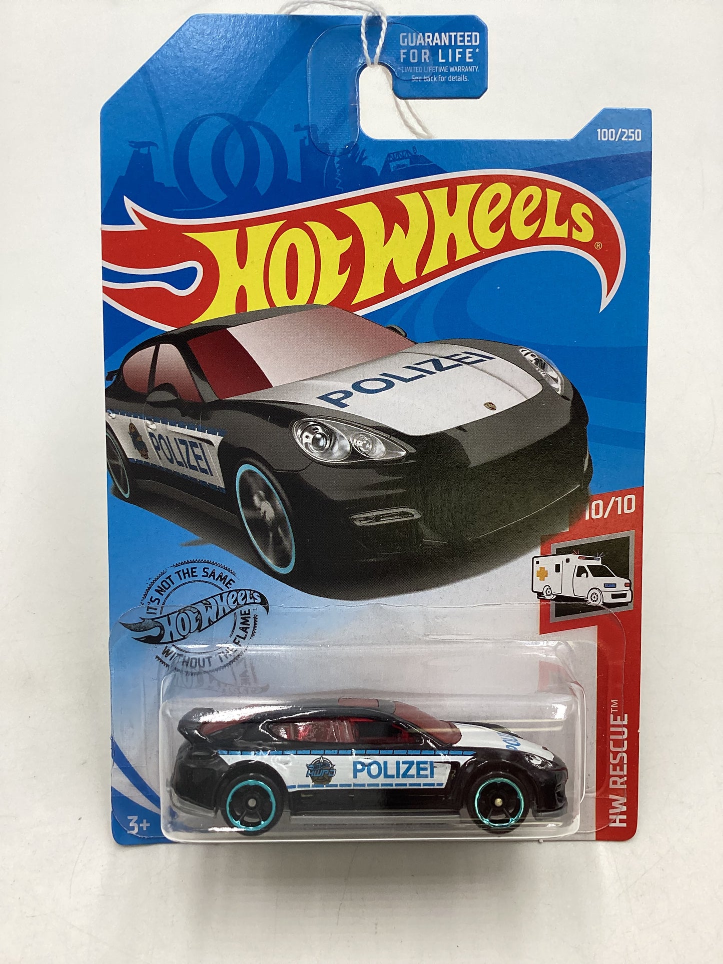 2019 Hot Wheels #100 Porsche Panamera Police Black 98F