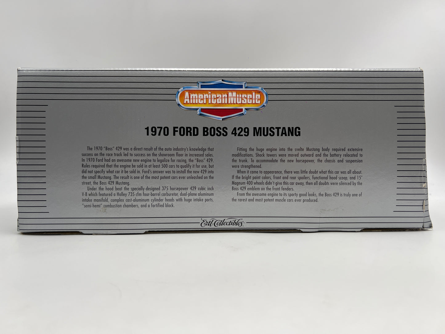 Ertl Collectibles 1:18 Scale American Muscle 1970 Ford Boss 429 Mustang Black