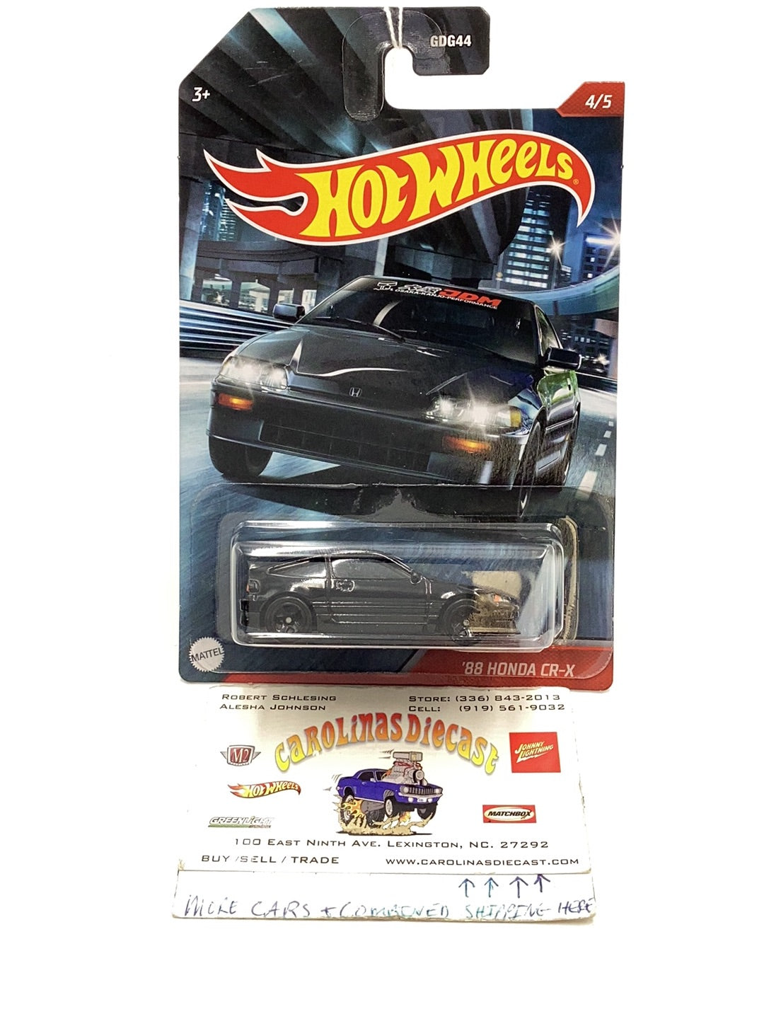 Hot wheels Street racers 88 Honda CRX Walmart exclusive 156H