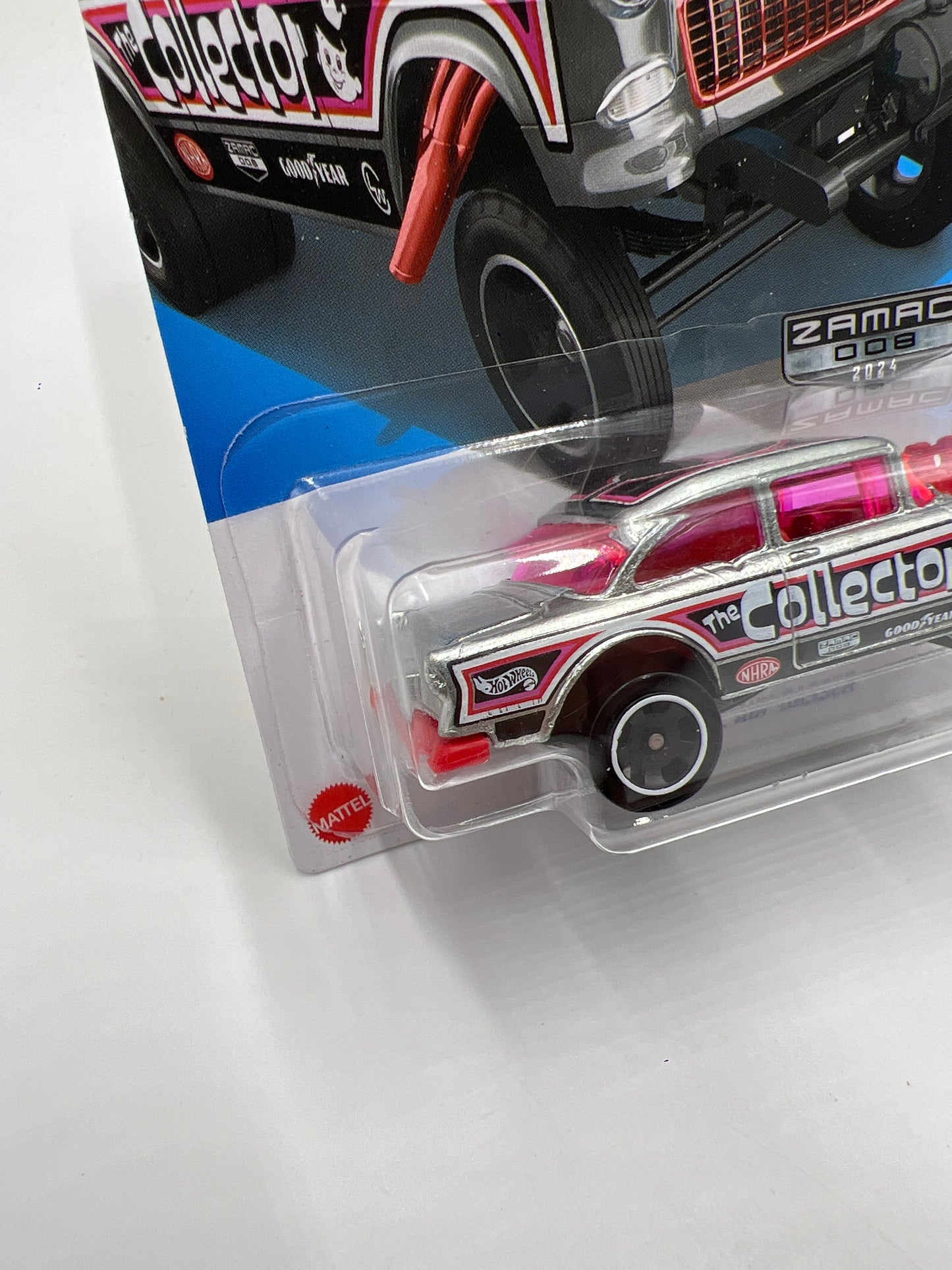 2024 Hot Wheels Walmart Exclusive Zamac 8 #63 55 Chevy Bel Air Gasser 143E