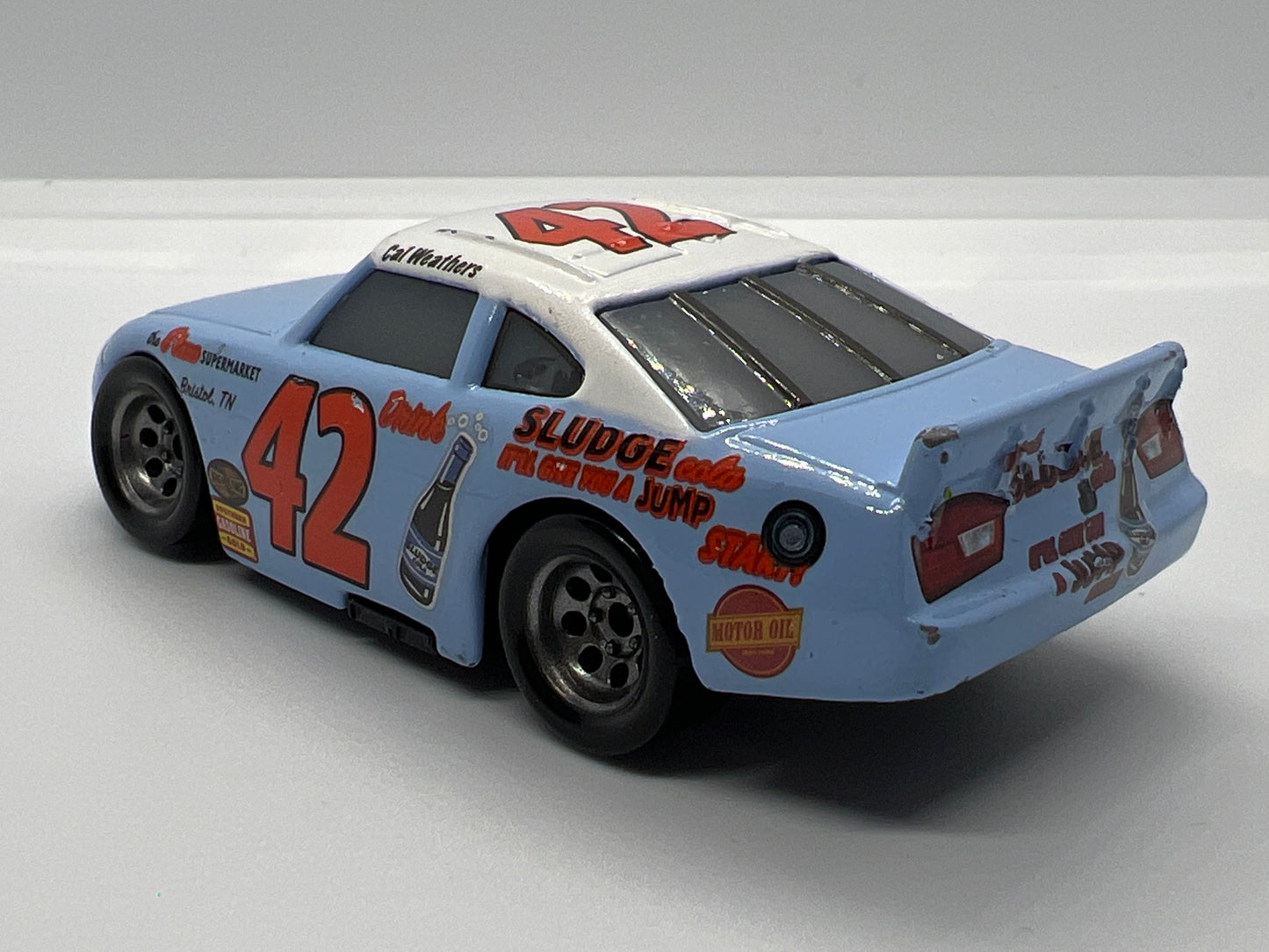 Disney Pixar Cars Thomasville Racing Legends #42 Cal Weathers Light Blue Loose