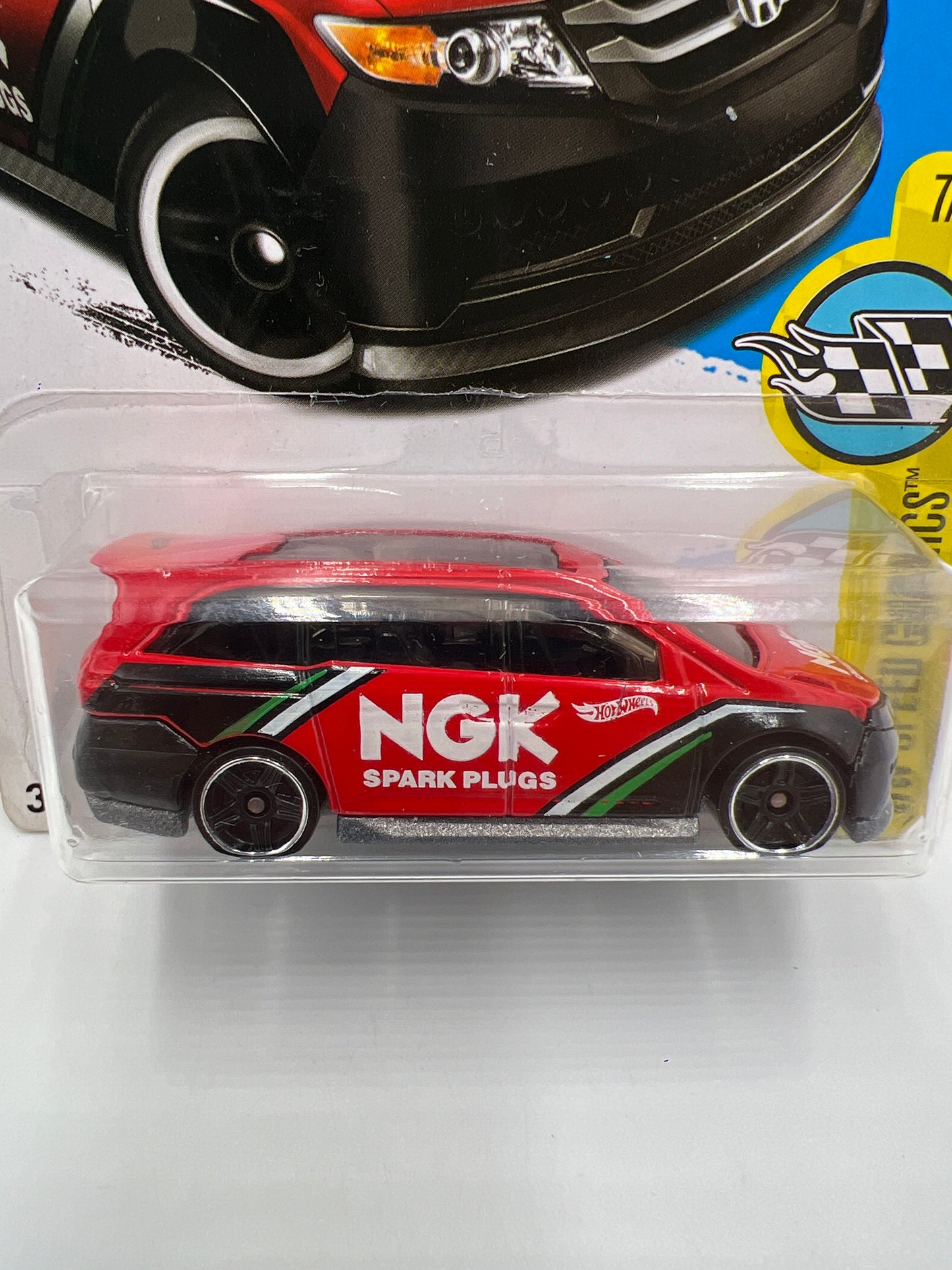 2017 Hot Wheels Speed Graphics #58 Honda Odyssey Red NGK 76A