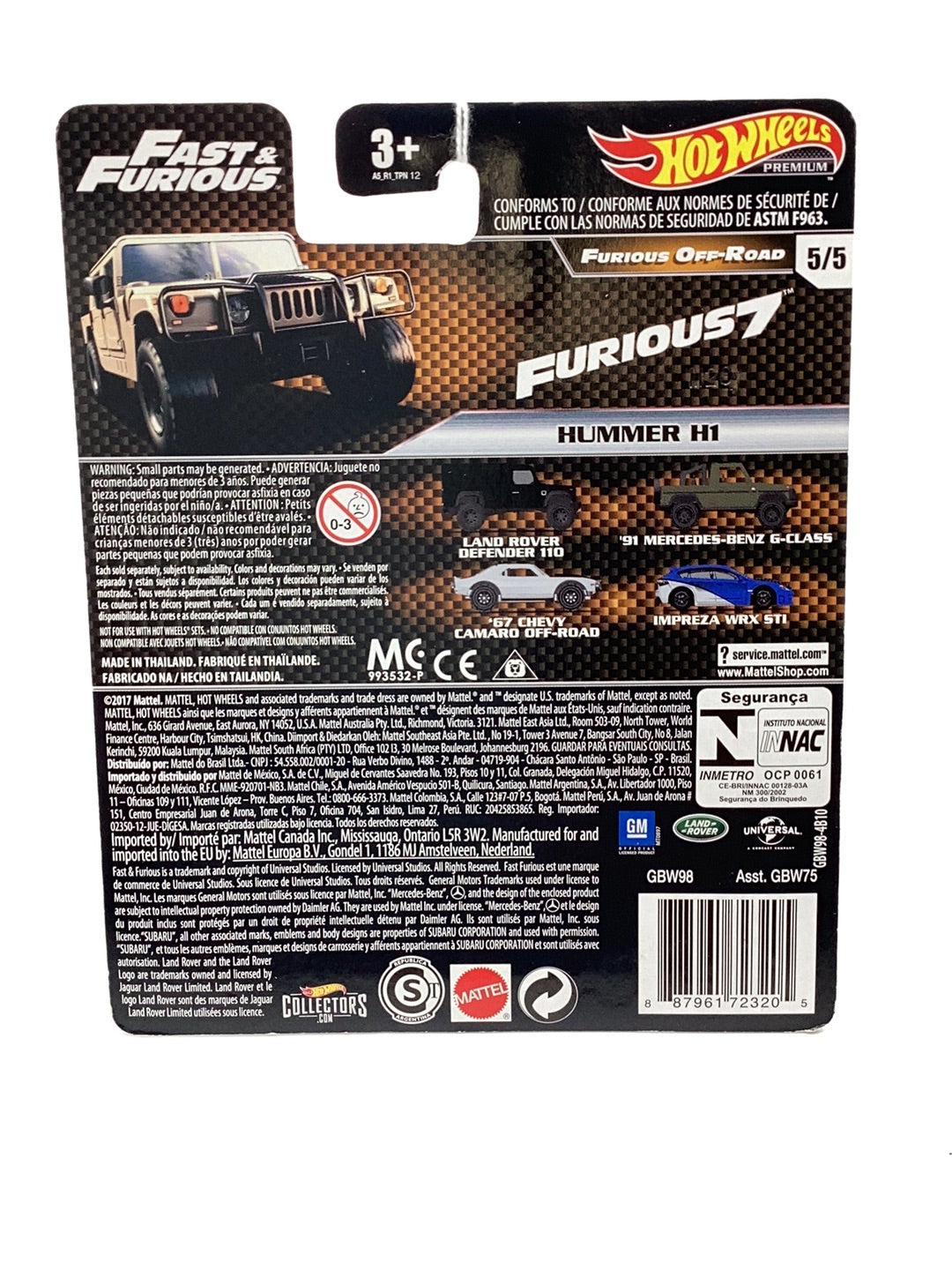 Furious Hummer H1 Hot Wheels Hot Wheels Premium Fast And Furious