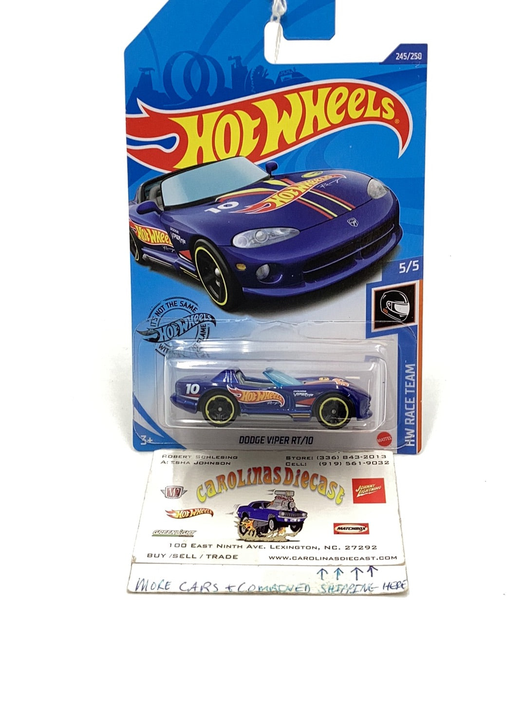 2020 HOT WHEELS treasure hunt #245 Dodge Viper RT/10 international card 63D