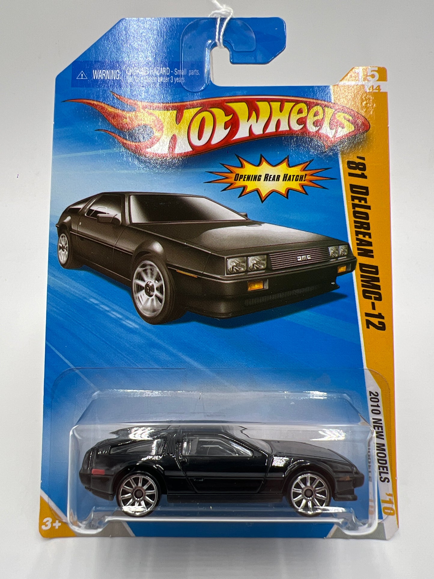 2010 Hot Wheels New Models #15 81 DeLorean DMC-12 Black 56B