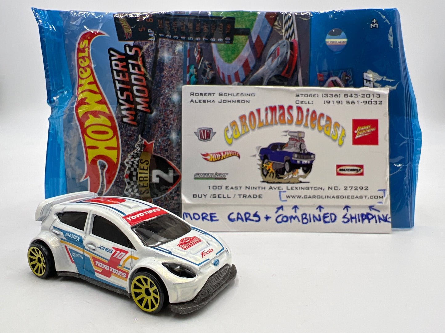 2019 Hot Wheels Mystery Models Series 2 #10 12 Ford Fiesta White