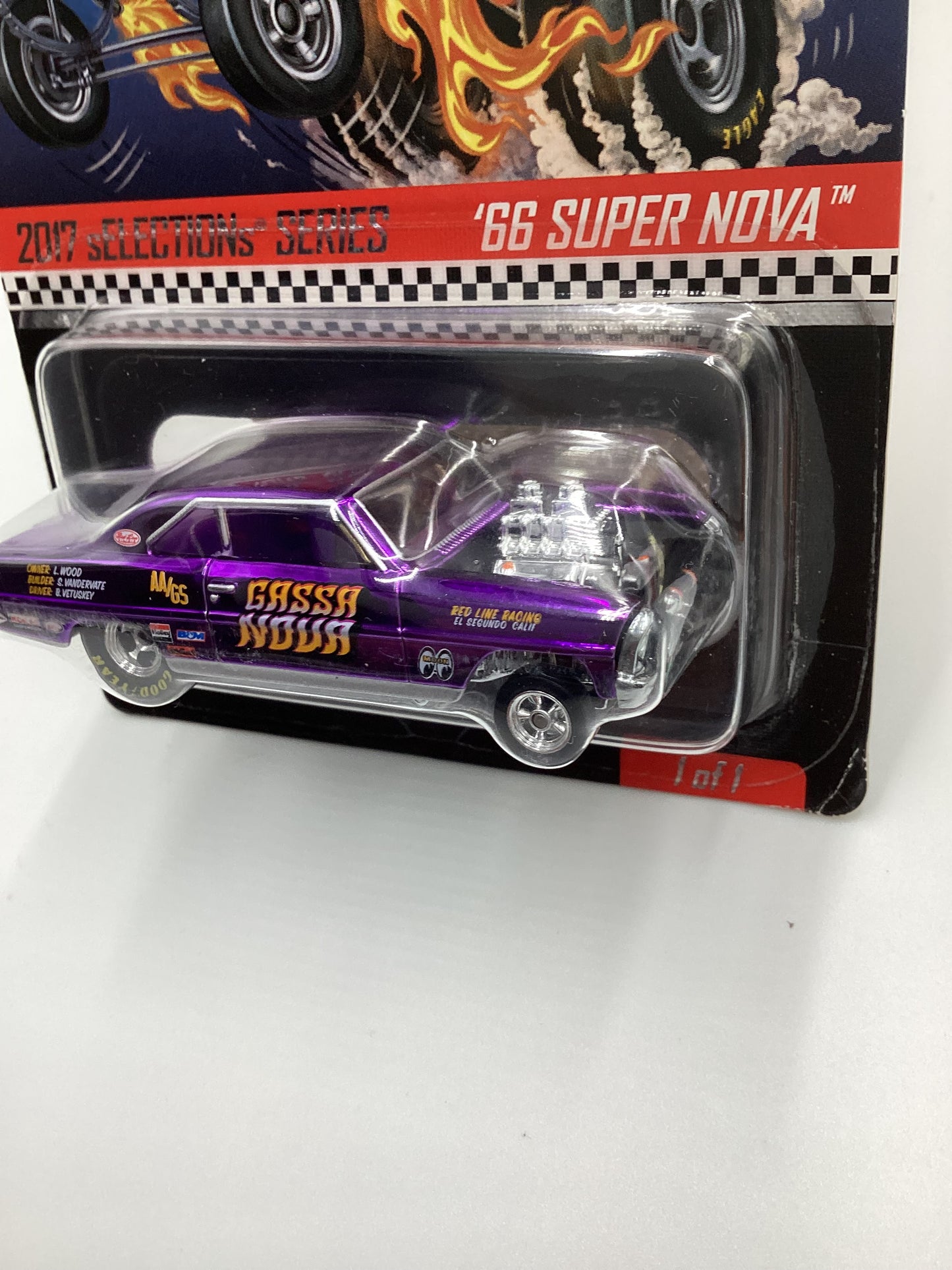 2017 Hot Wheels RLC sELECTIONs Series 66 Super Nova Purple 4512/11500 with protector