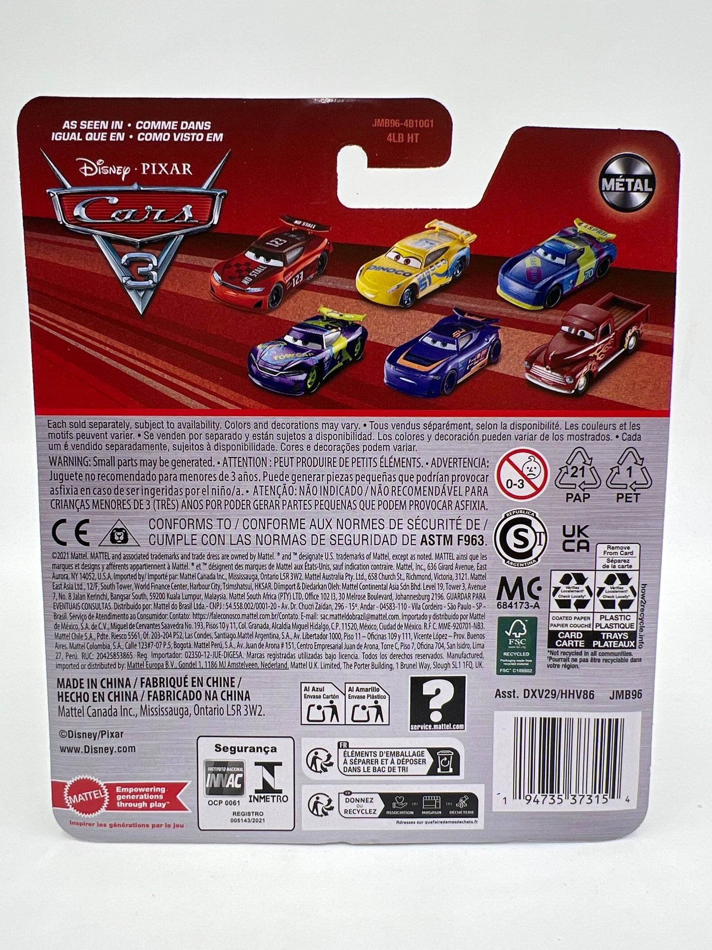 Disney Pixar Cars Ray Reverham 138C