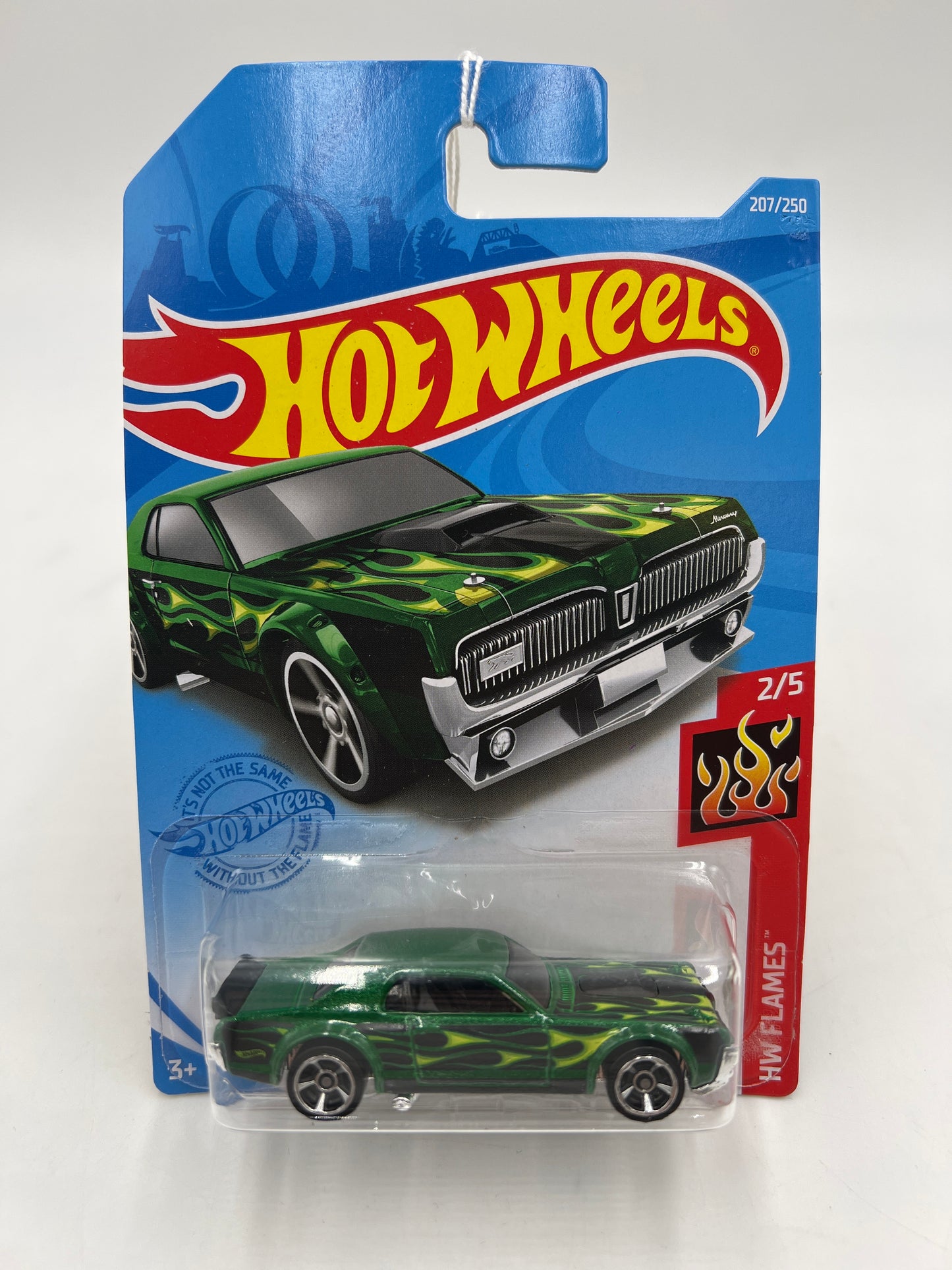 2021 Hot Wheels Flames #207 68 Mercury Cougar Green 41C