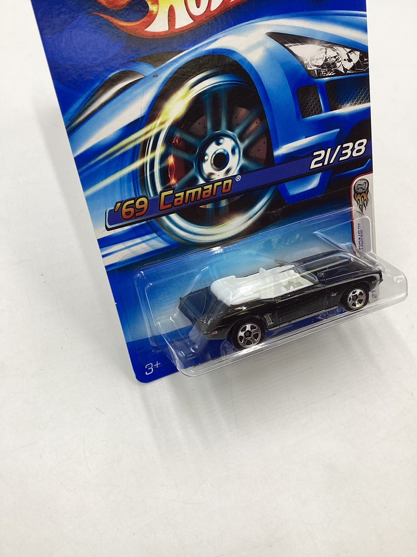 2006 Hot wheels #021 Black 69 Camaro 18F