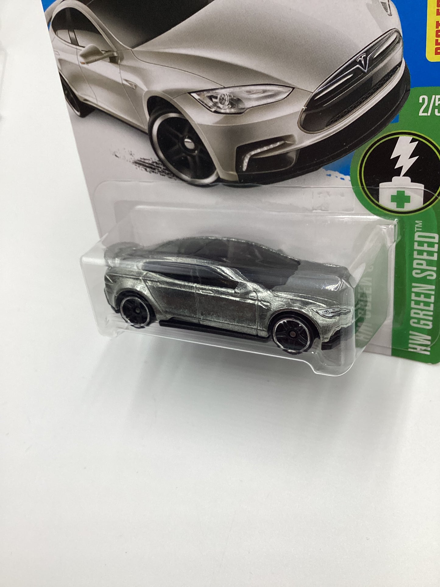 2016 Hot Wheels #242 Tesla Model S Factory Sealed Zamac Walmart Exclusive with protector