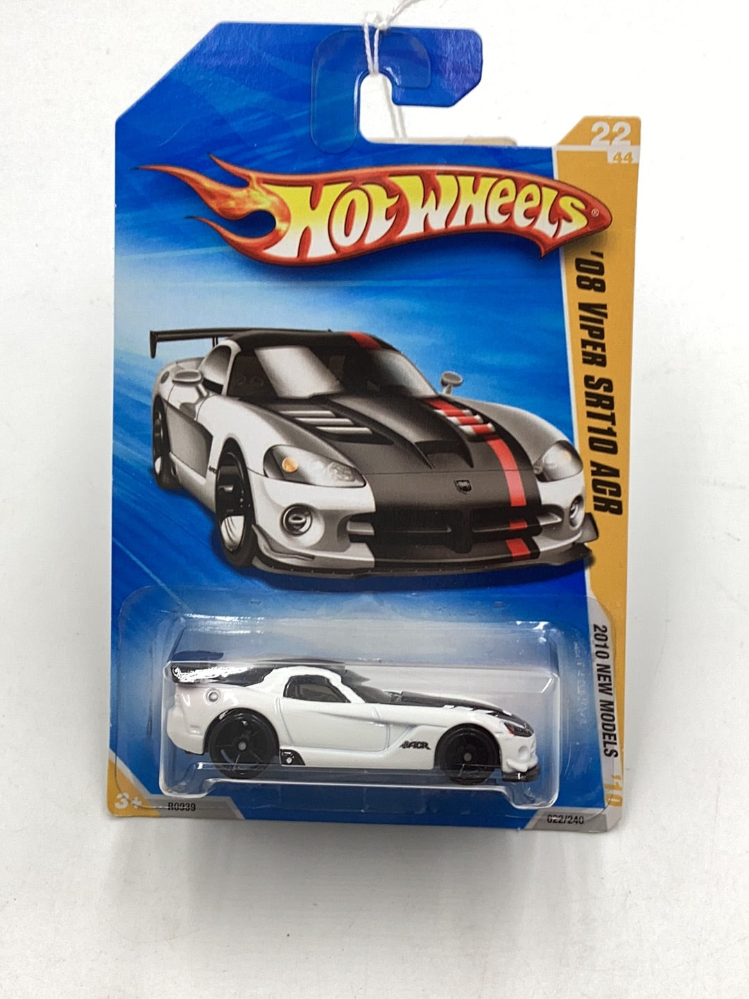 2010 Hot wheels #22 08 Viper Str10 ACR white 59D